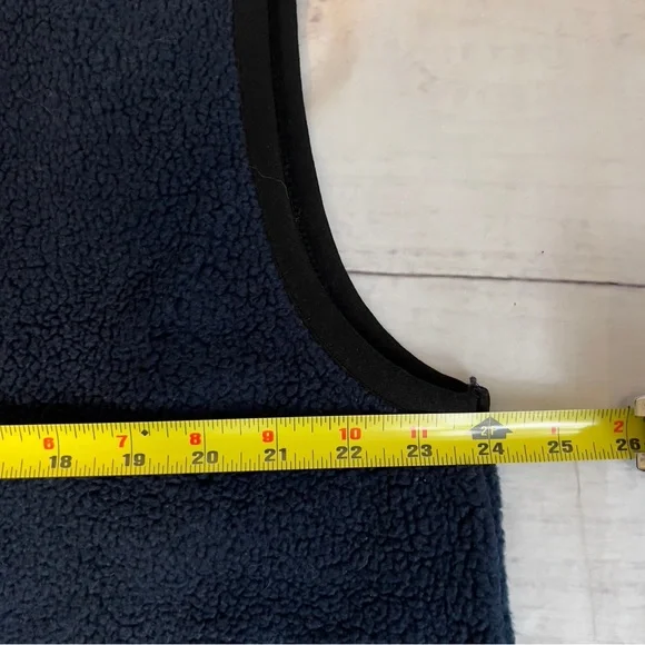 Gap Blue/Black Fleece Mens Front Zip Pockets Vest SZ: XL - Picture 3 of 6